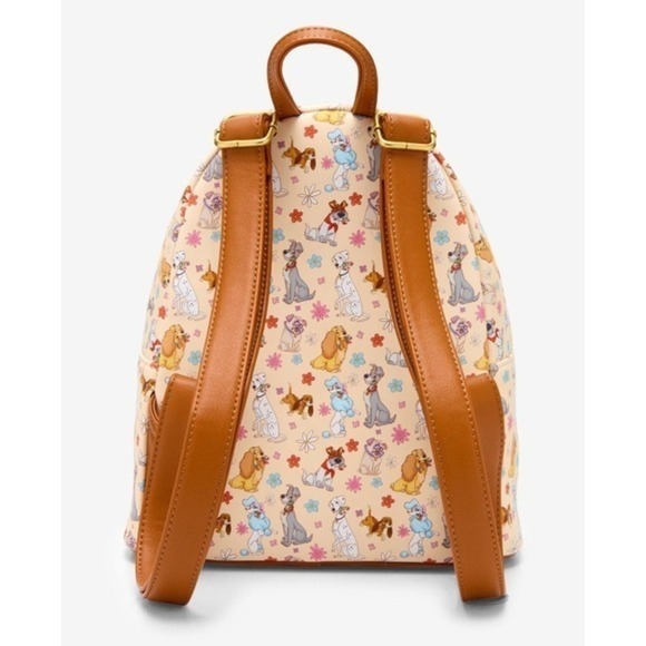 Disney Dogs Loungefly Backpack & Wallet 101 Dalmatian Lady and Tramp Hound New main image 5